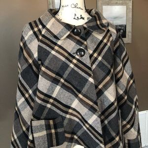 Apostrophe Wool Blend Plaid Blazer